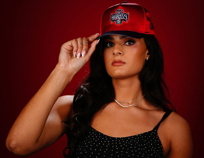 Reebok athlete Lauren Betts of the Washington Mystics poses for a photo during the 2026 WNBA Draft on April 13, 2026 at The Shed in New York, New York.