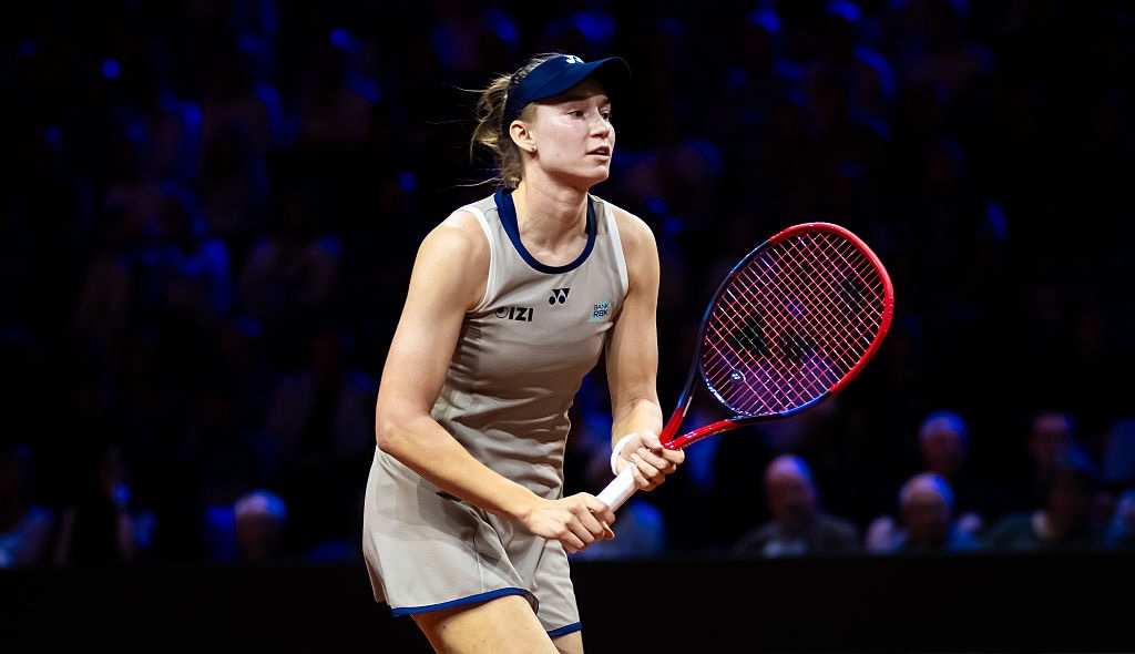 Madrid Open 2026 headliner Elena Rybakina of Kazakhstan in action against Karolina Muchova of the Czech Republic in the singles final on Day Seven of the Porsche Tennis Grand Prix at Porsche Arena on April 19, 2026 in Stuttgart, Germany