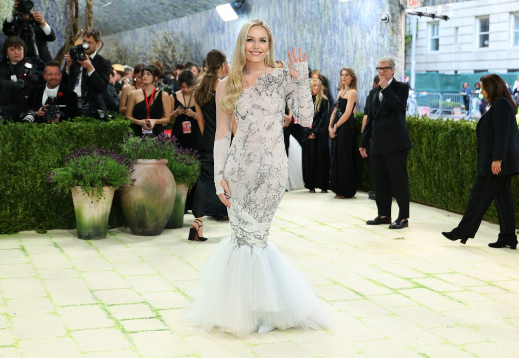 US alpine ski racer Lindsey Vonn arrives for the 2026 Met Gala celebrating "Costume Art" at the Metropolitan Museum of Art, in New York, on May 4, 2026.
