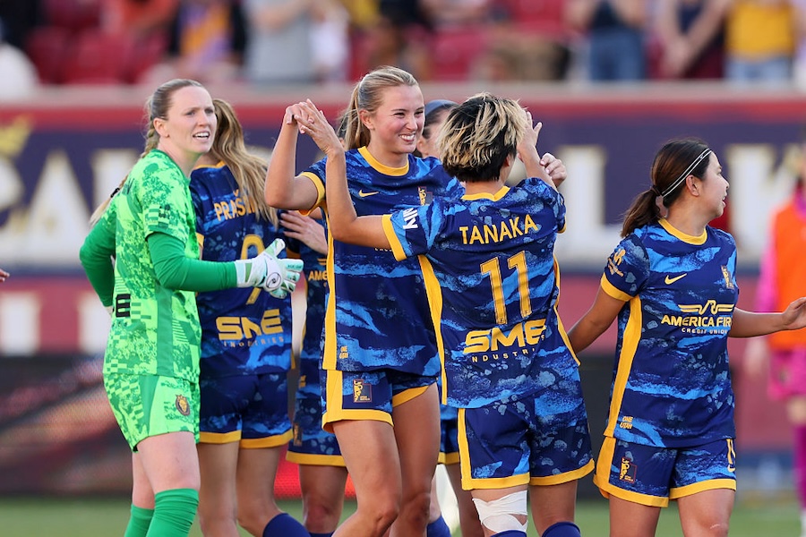 Utah Royals and the Denver Summit FC during the second half of their NWSL game at America First Field the on May 23, 2026 in Sandy, Utah.