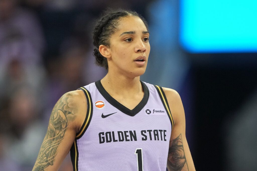 Golden State Valkyries forward Gabby Williams (1) during the fourth quarter against the Phoenix Mercury at Chase Center.