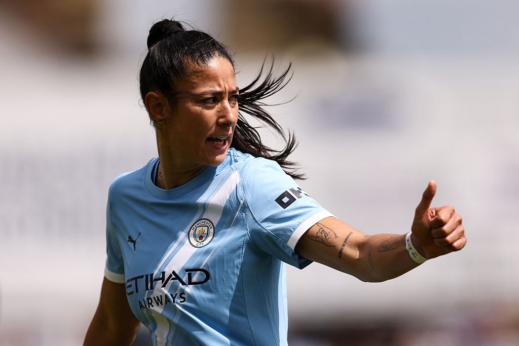 Leila Ouahabi of Manchester City during the Barclays Women's Super League match between West Ham United and Manchester City at Chigwell Construction Stadium on May 16, 2026 in Dagenham, United Kingdom ahead of Chicago Stars move.