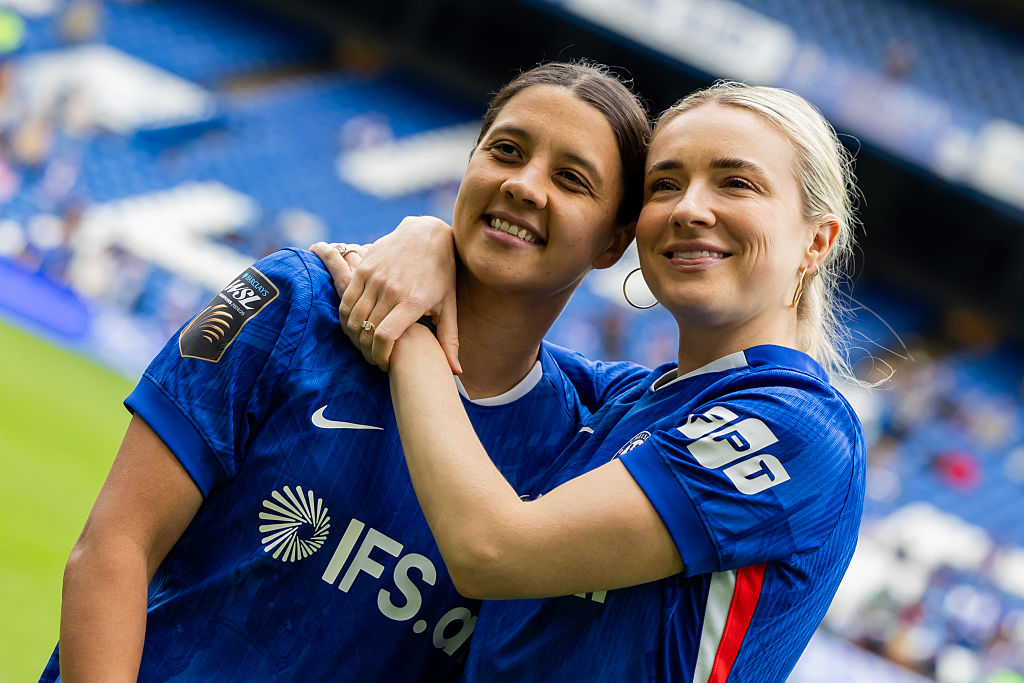 Sam Kerr of Chelsea Women after the Barclays Women's Super League match between Chelsea FC and Manchester United at Stamford Bridge on May 16, 2026 in London, England.