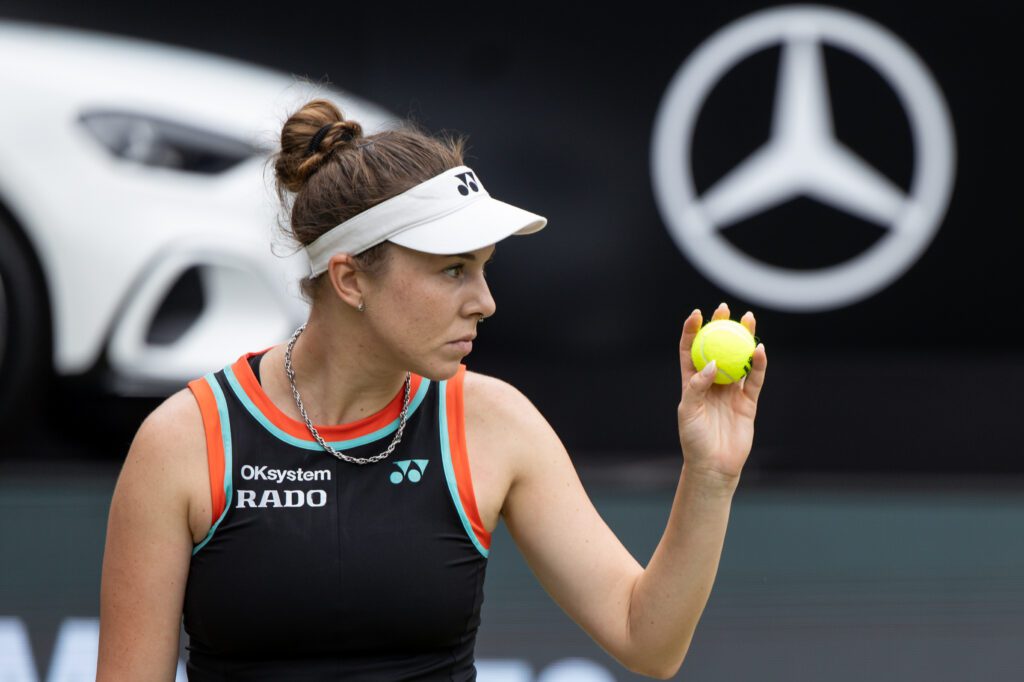 Linda Noskova during VANDA Pharmaceuticals Berlin Tennis Open 2026, WTA 500, in Berlin.