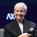 Megan Rapinoe, soccer legend and Co-Founder of A Touch More speaks during the Business of Women Sport Summit.