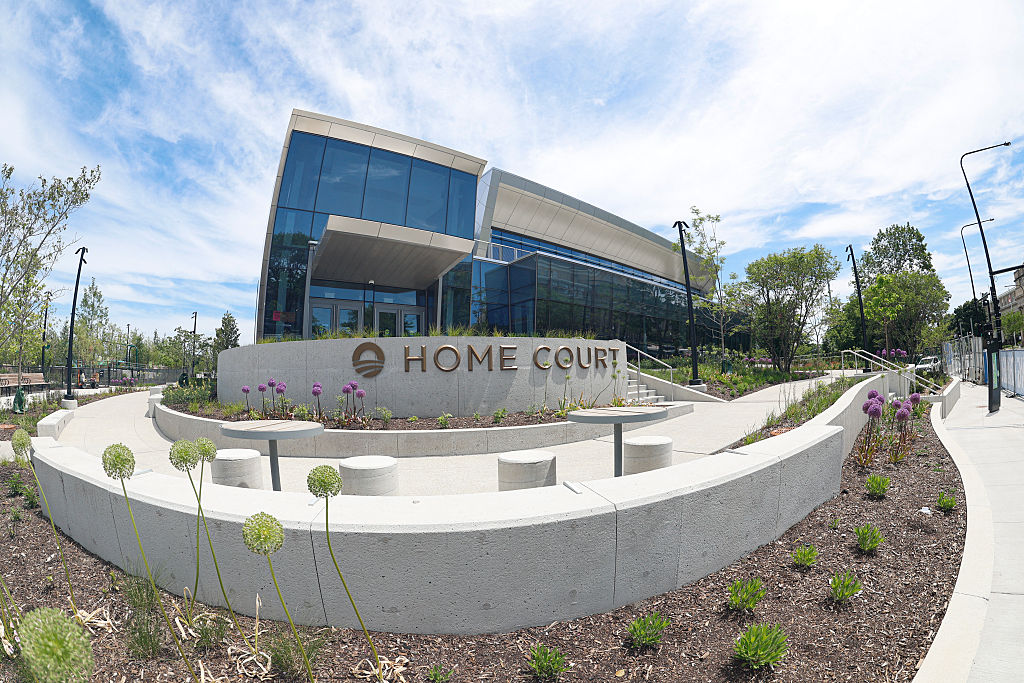 The Home Court Gym at the Obama Presidential Center is seen in Chicago, on June 3, 2026. The dedication ceremony for the center will take place on June 18, 2026, and will open to the public on the following day on the Juneteenth holiday.