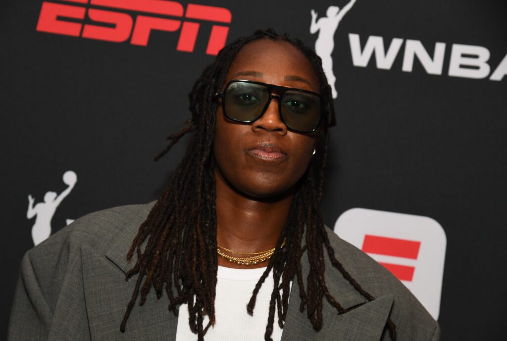 Tina Charles at House Of ESPN Celebrating the Fashion Icons of the WNBA held at Center 415 on September 12, 2025 in New York.