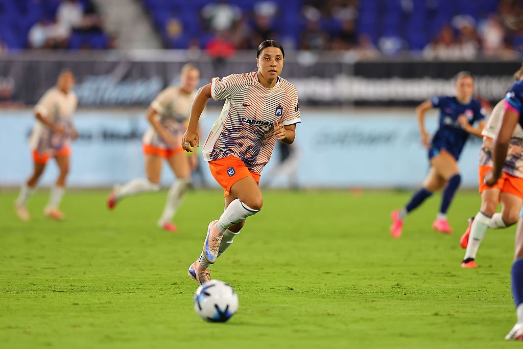 Sam Kerr #20 of the Gotham FC during the second half of the NWSL game against San Diego Wave FC on August 7, 2026