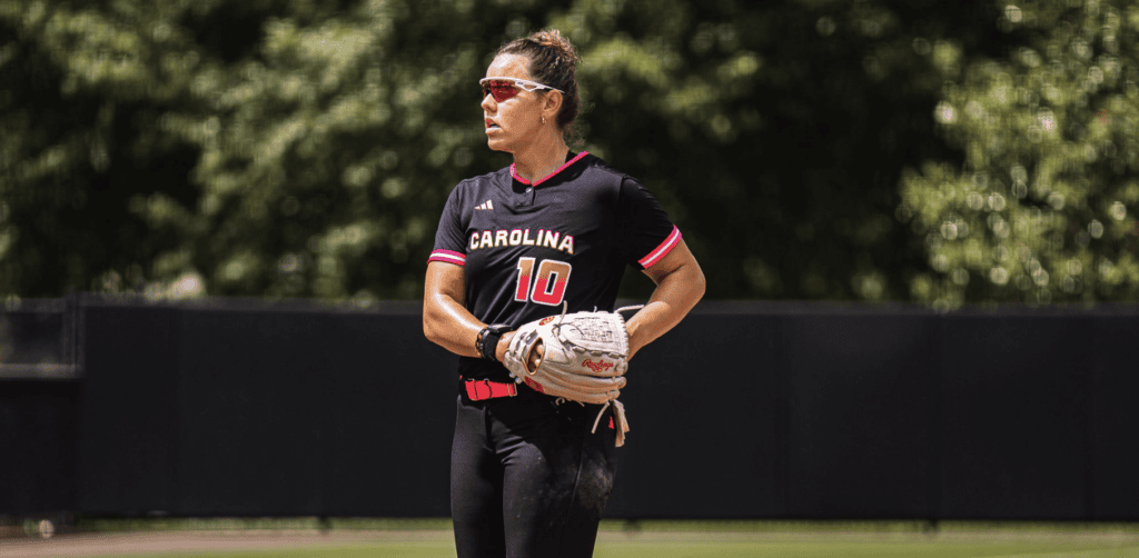 Keilani Ricketts of the Carolina Blaze at the mound.