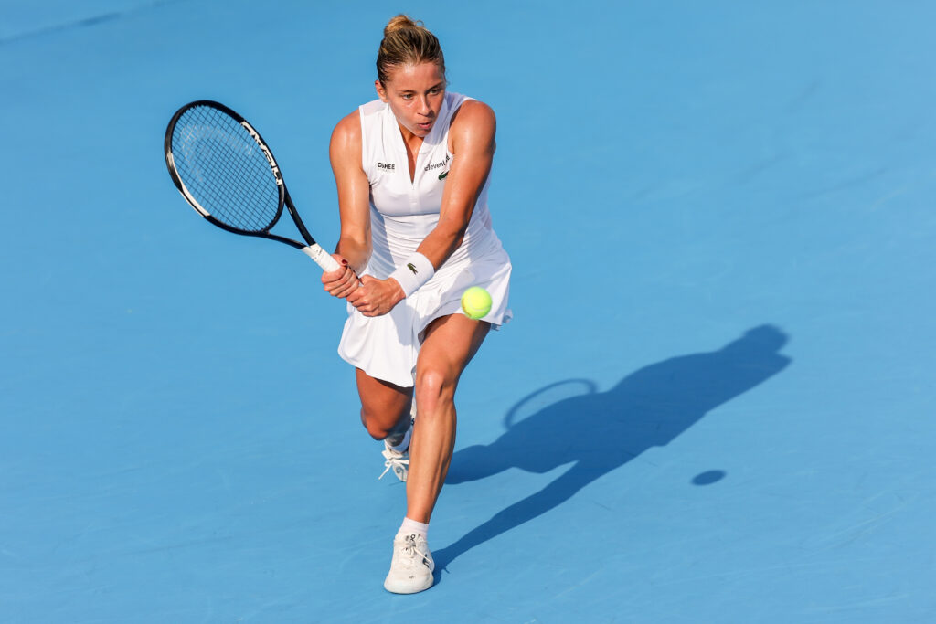 Maja Chwalinska during WTA tennis tournament Cincinnati Open in Cincinnati.
