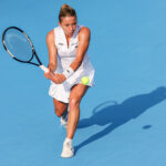 Maja Chwalinska during WTA tennis tournament Cincinnati Open in Cincinnati.