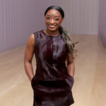 Simone Biles attends the Simkhai fashion show during New York Fashion Week.