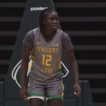 Kentucky State University women's basketball center Amina Seck.