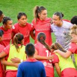Kailen Sheridan #1 of the North Carolina Courage leads a huddle during the NWSL match between Utah Royals and North Carolina Courage at America First Field on September 27, 2026.