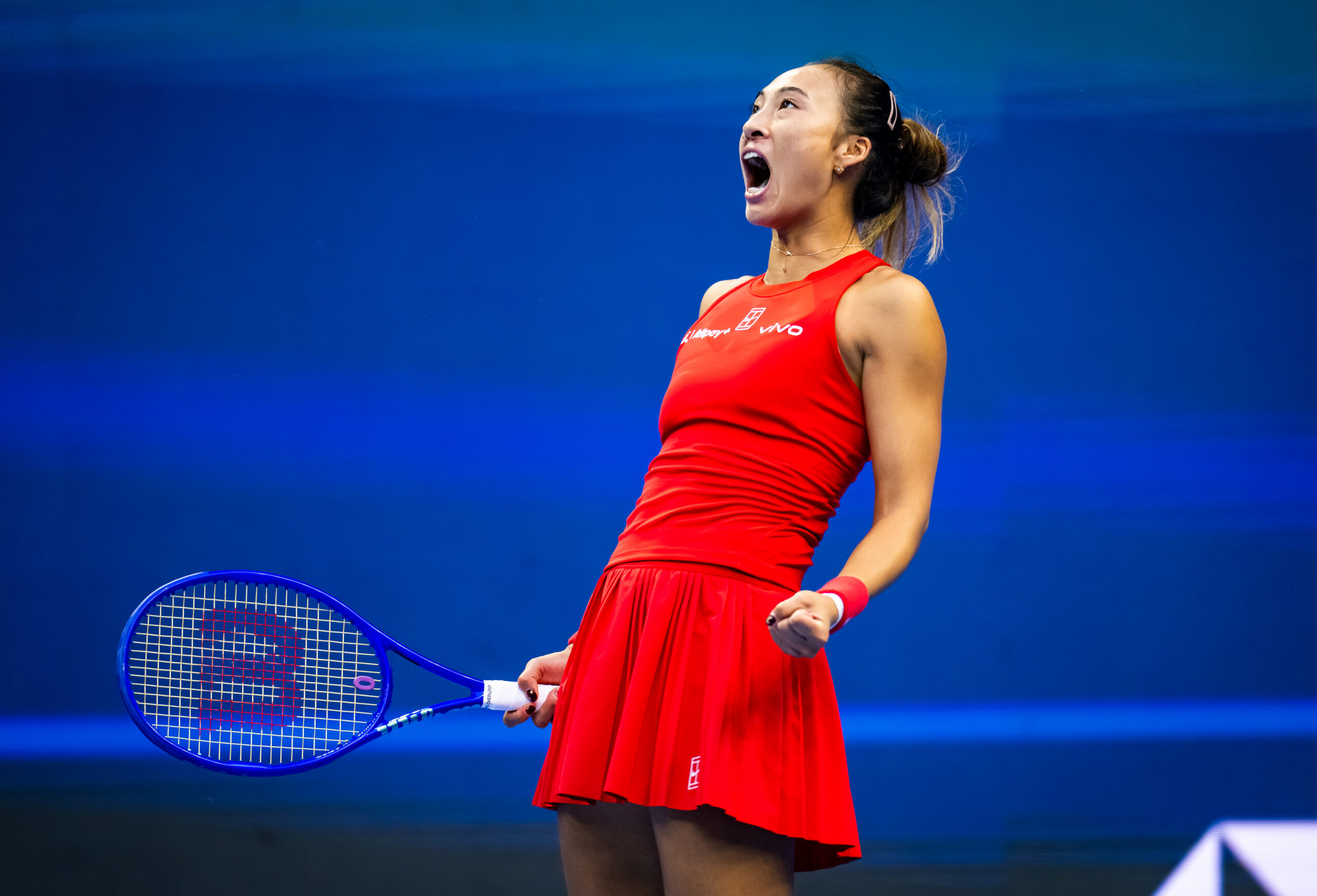 Photo: Just Women's Sports Zheng Qinwen pays tribute to Chinese cartoon after beating Marie Bouzkova