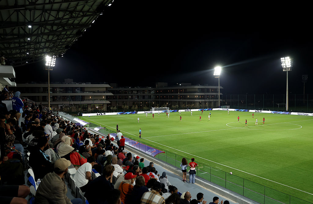 A general view of play during the FIFA U17 Women's World Cup Group A match between Morocco and New Zealand at the Mohammed VI Football Complex on October 17, 2026 in Rabat, Morocco.