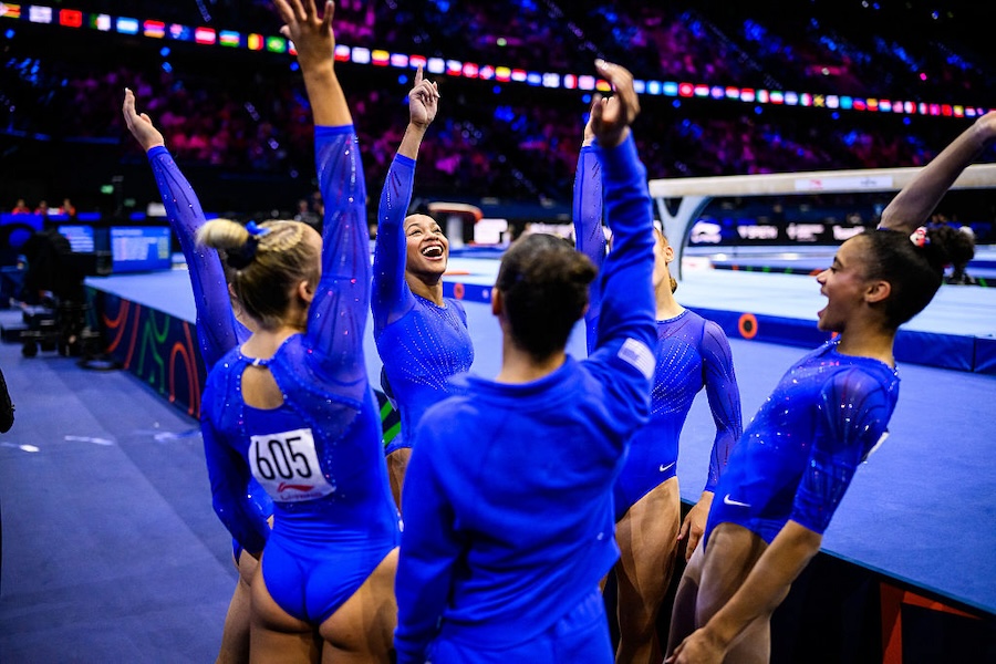 Skye Blakely Leads Shorthanded USA Gymnastics to 2nd Place at World Championships Qualifying